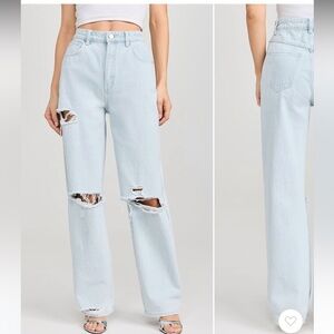 Abrand Light Blue A Carrie Ripped  Jeans